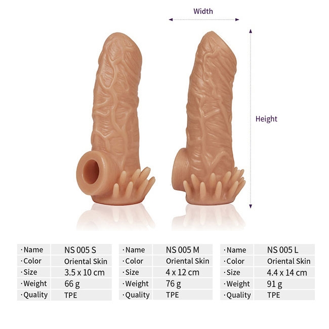 Насадка Kokos Nude Sleeve 006 M с подхватом мошонки и открытой головкой, телесная NS.006-M - KOKOS - Удлиняющие/утолщающие насадки - Купить