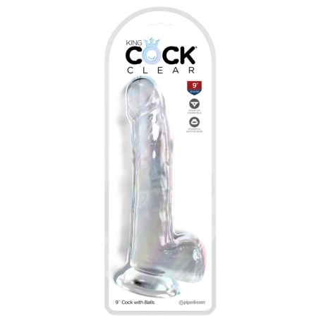 Фаллос King Cock Clear 9", Pipedream